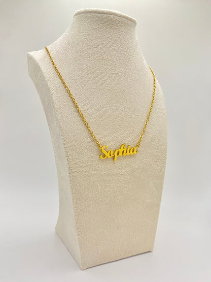 Simple Style Name Necklace