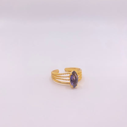 Diamond gem ring