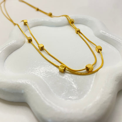 Square Layered Necklace
